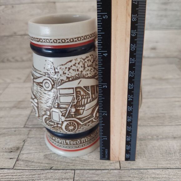 AVON Classic Cars Beer Stein 1982 Mini Tankard Ceramarte 1911 Ford Model T - Picture 15 of 15